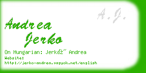 andrea jerko business card